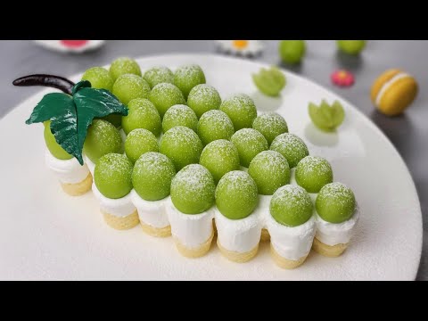 청포도 요거트 생크림 케이크 만들기 / How to make green grape yogurt cream cake / Shine Muscat /샤인 머스캣