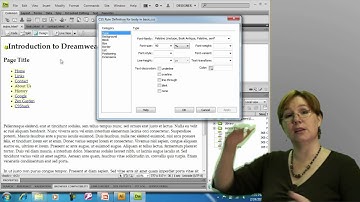 Understanding CSS Basics in Dreamweaver CS4