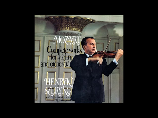 Mozart - Concerto pour violon n°5: Finale : H.Szeryng / Orch New Philh / A.Gibson