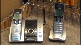 Vtech 5.8 GHz Cordless Phone with Digital Answering System model i6768 | Initial Checkout