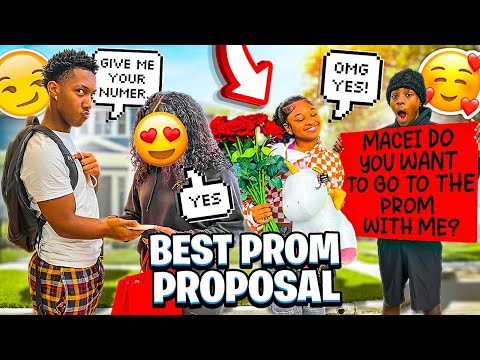 TERELL ASKED MACEI TO GO TO PROM WITH HIM🌹& JAY PULLED A GIRL IN THE MALL!!🥰 (BEST PROM PROPOSAL)