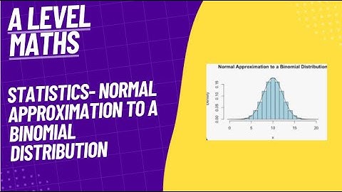 Normal Distribution To Approximate Binomial Distribution- A Level Maths