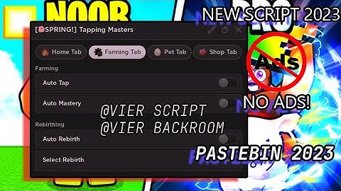 Roblox [🌺SPRING!] Tapping Masters Hack Auto Farm, Auto Rebirth, Auto Upgrade & More