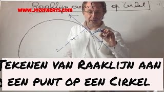 Hoe Teken je de Raaklijn aan een punt op een Cirkel met de passer?