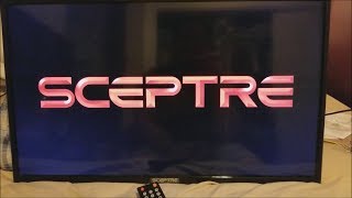 SCEPTRE X325BV-F 32″ LED Class 1080P HDTV with Ultra-Slim Metal Brush Bezel, MHL Sceptre 32