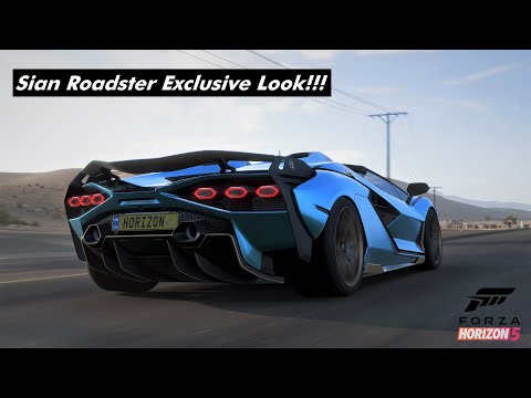 Lamborghini Sian Roadster Realistic V12 Sound | Forza Horizon 5