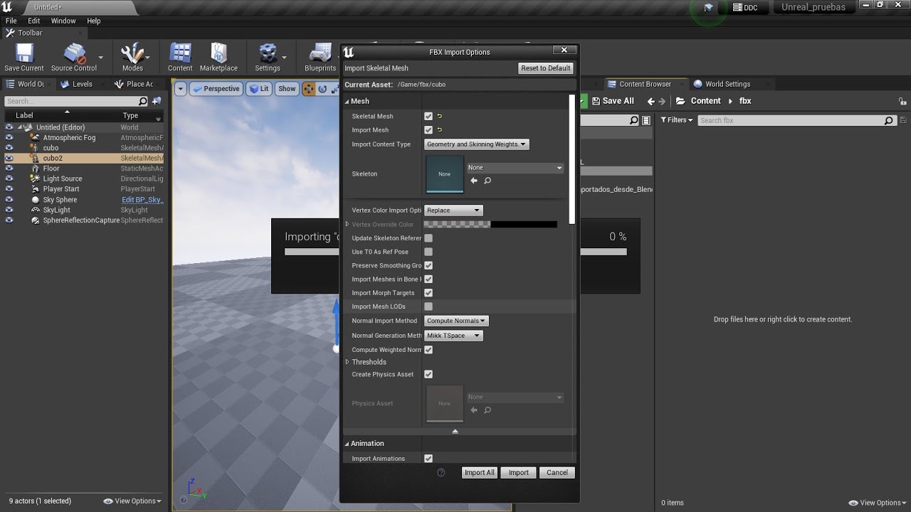 01-Blender3D cómo exportar FBX con ShapeKeys a Unreal Engine, análisis ...