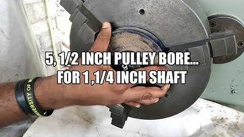 How To Bore PULLEY On LATHE MACHINE| pulley bore
