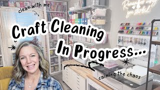 Clean My Craft Studio With Me Tips For Cleaning While Projects Are In Progress