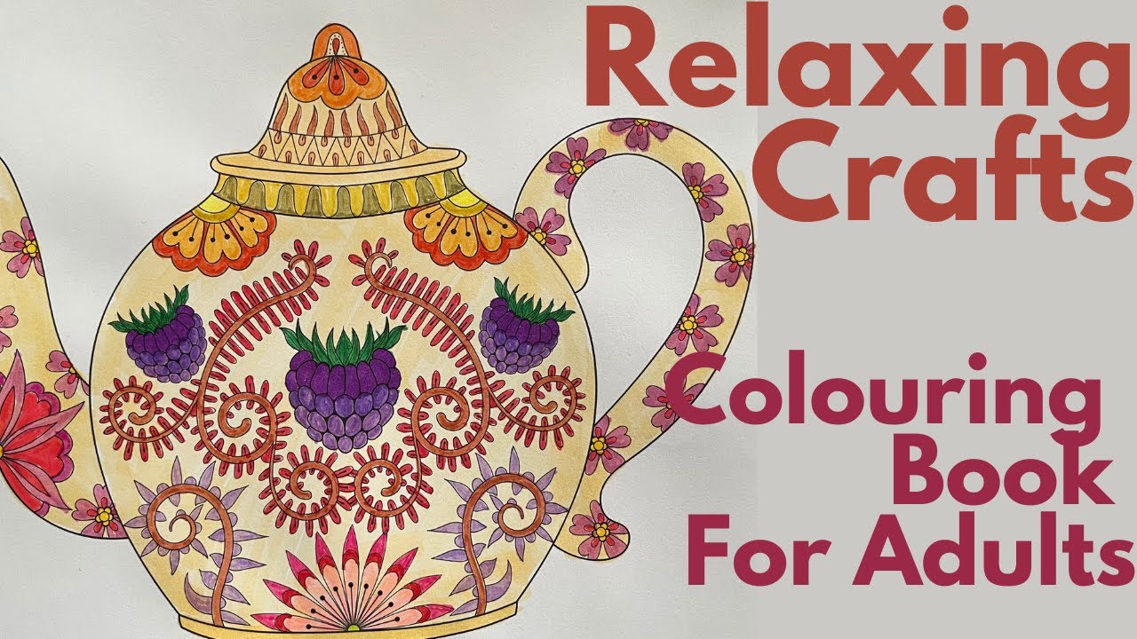 Relaxing Colouring Book For Adults, Color With Me