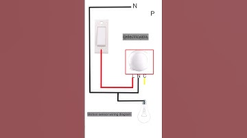 motion sensor wiring diagram #shorts #short #trending #electrician