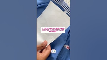 Video Tutorial : How To Apply our NEW SERIES Iron-On Clothing Label. Colorful and more fun!