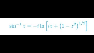 Complex Trigonometric and Hyperbolic Trigonometric Functions (Derivatives and Inverses)
