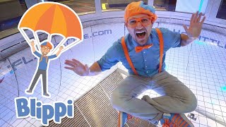 Blippi Faces His Fear | Blippi Goes Indoor Skydiving | Blippi Full Episodes | Emotions and Feelings