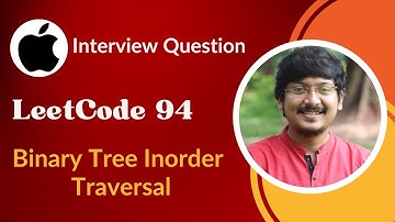 Binary Tree Inorder Traversal | Apple Interview Question | Tree | LeetCode 94 | C++