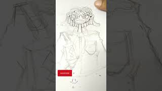 speed art doodle character line art time lapse