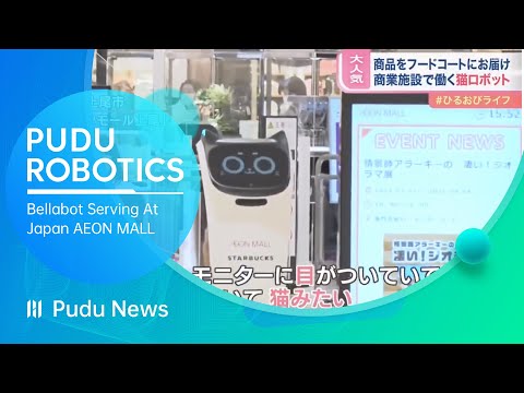 Interview Video BellaBot Serving at  Japan AEON MALL