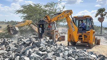 JCB 3DX First Time Breaker Power Check and Gas Filling | jcb test drive