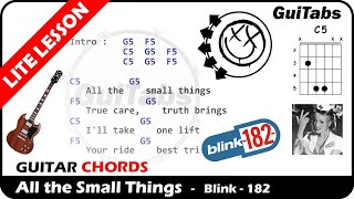 ALL THE SMALL THINGS 🎸 - Blink-182 ( Lyrics - GUITAR Chords 🎸- Karaoke )