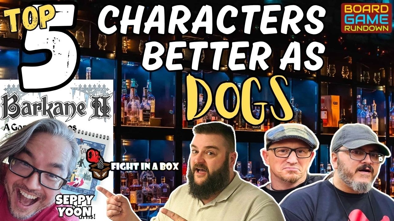 Featuring Mest, the version of Mike that's actually better than Mike! Seppy is back and so is Fight In A Box! Barkane II, the rpg you play with your dog, is now live on kickstarter so we've Seppy joining the show this week. Fitting for such a campaign, we're going to debate which characters would be better off as dogs. What would go into such a debate, you might ask? Breed of dog, level of normality, age of the dog and the amount of coaching. Oh yeah, we're gonna have some fun. So join us for another entertaining Whiskey Wednesday and invite the dog lover in your life to tune in!
https://www.kickstarter.com/projects/fightinabox/barkane2?ref=recommendation-ended-project-1&category_id=Q2F0ZWdvcnktMzk5
https://www.fightinabox.com/barkane
#top5
#gencon
#boardgamerundown
#whiskeywednesday
#doglover
#kickstarter

🎙️ New to streaming or looking to level up? Check out StreamYard and get $10 discount! 😍 https://streamyard.com/pal/d/6173514153394176