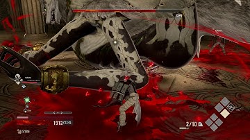 Code Vein - Cathedral Front: Successor of the Ribcage Bossfight Atlas Zweihander Gameplay (2019)