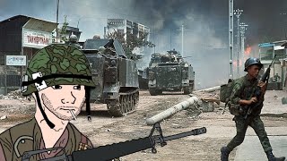 Đáp lời Sông núi but you're fighting the Viet Cong during the 1968 Tet Offensive