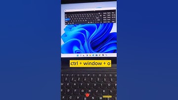 how to open on screen keyboard in windows with shortcut key?