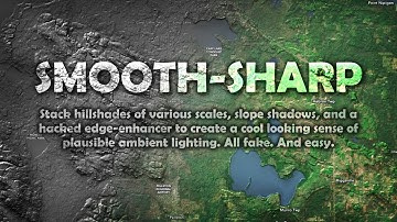 Smooth-Sharp Hillshade: An Ambient Lighting Terrain Effect (hack) for ArcGIS Pro