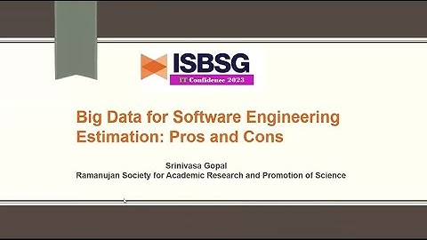 Big Data for Software Engineering Estimation: Pros and Cons