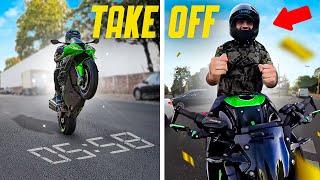 با موتورم تک چرخ زدم 🥲 | Motor Wheelie