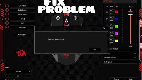 How to fix Redragon M601 RGB Gaming mouse device is disconnected