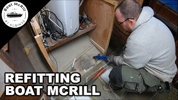 Removing thru-hulls and seacocks and finishing up the cabin sole glassing - Boat McRill DIY project