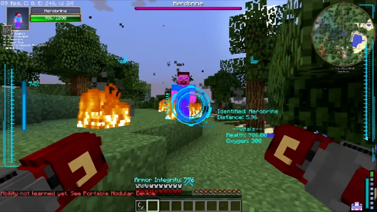 Fighting Herobrine on the Herobrine seed (Legends mod) YouTube