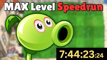 How Fast Can PvZ2 Be Beat With MAX Level Plants?