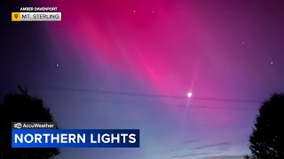 Chicago area has 2nd chance to see Northern Lights Saturday night due to strong solar storm Resimi