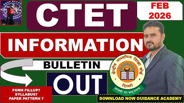 CTET Feb 2026 Information Bulletin OUT NEW SYLLABUS & PATTERN NEW NCERT | BY SHAILENDRA SIR
