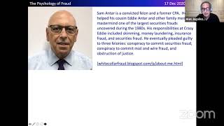 Psychology of Fraud with Sam Antar, former CFO of Crazy Eddie