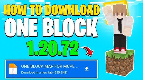 🤯One Block Map For Minecraft PE (1.20, 1.21) – MCPE/Bedrock Skyblock | OneBlock Map Download