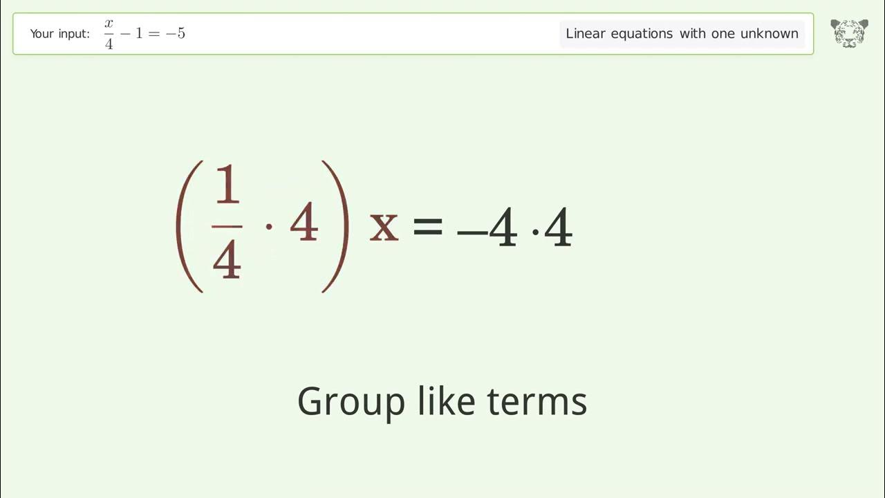 Solve X 4 1 2 5 6