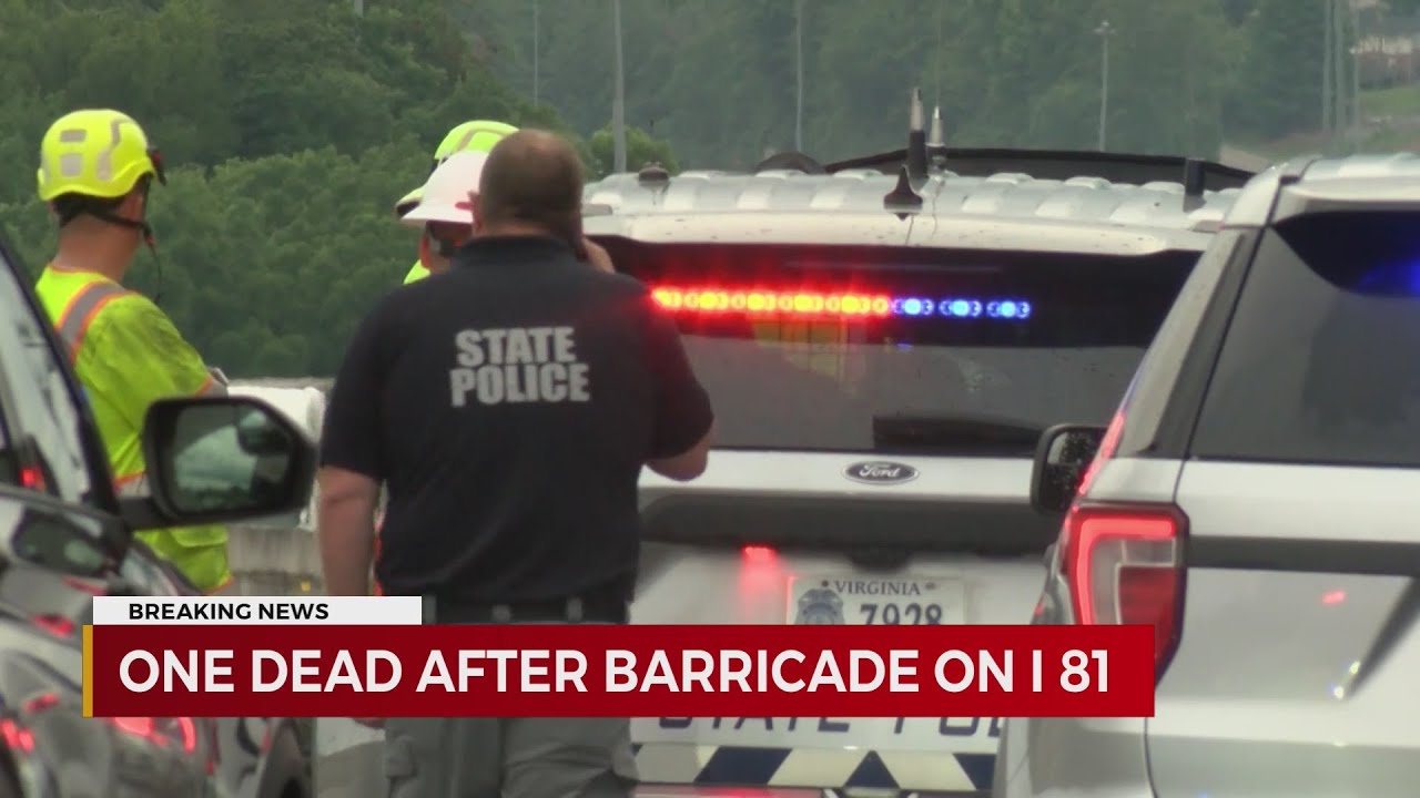 A person is dead following a barricade situation on Interstate 81 - YouTube