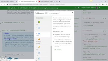 MUELE_Creating Course Resource folders and uploading files into them