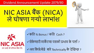 NIC Asia Bank dividend analysis | Nepali Share Market News | Ram hari Nepal