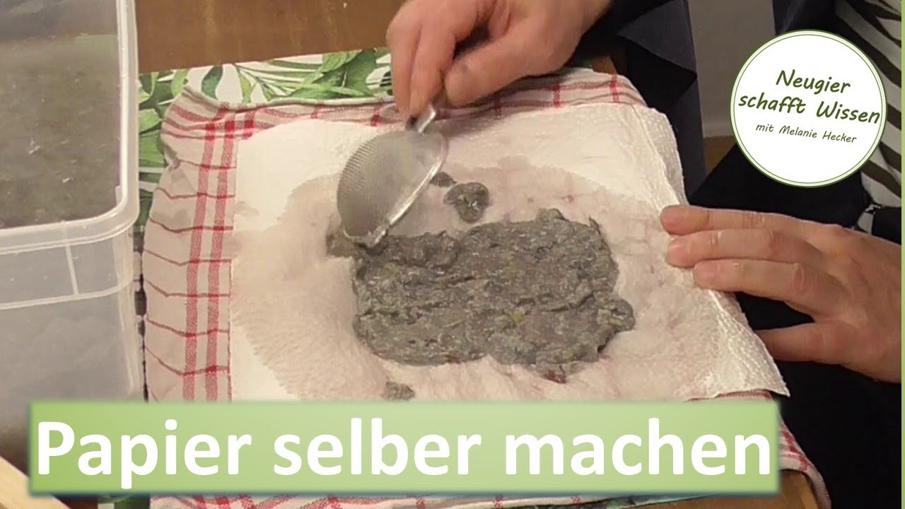 Papier schöpfen aus Altpapier - Anleitung - DIY - Upcycling