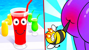 Help Monster 3 Tricky Puzzle vs Juice Run - All Levels Gameplay (Android,iOS) Part 2