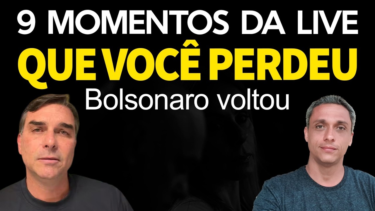 Os 9 melhores momentos da LIVE do Flávio Bolsonaro - Injeção de ânimo na campanha