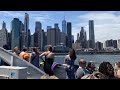 NEW YORK CITY Ferry Service 💝 Summer Tour Crossing the three most NY iconic Bridges on East River