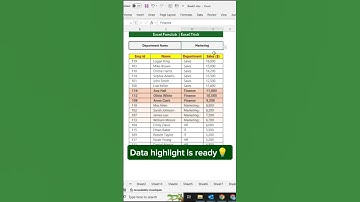 Excel Highlight Trick! #Excel #ExcelTips #ConditionalFormatting