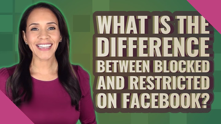 How can you tell if someone restricted you on facebook