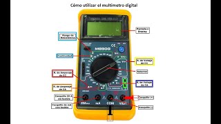 Cómo utilizar el multímetro digital