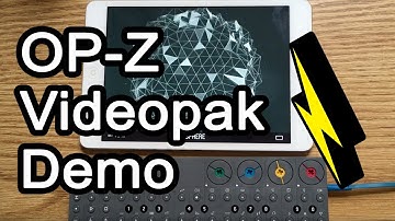 Teenage Engineering OP-Z and Videopak on iPad